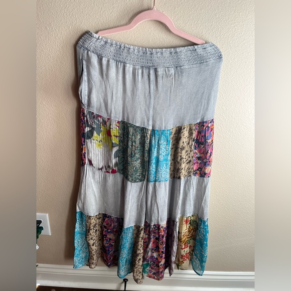 Bohemian Patchwork Wide Leg Pants - Picture 2 of 9